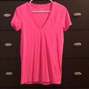 Pink V-neck